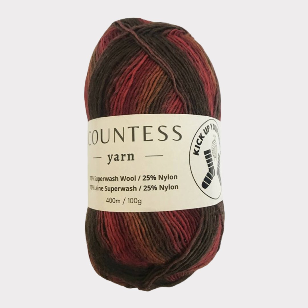 Countess Kick Up Your Heels Yarn | Perfect for Fun & Fashionable Socks - Makeify Marketplace