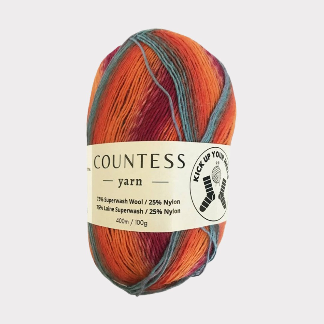Countess Kick Up Your Heels Yarn | Perfect for Fun & Fashionable Socks - Makeify Marketplace